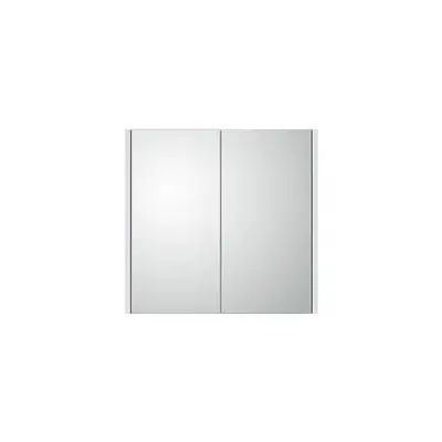 Sanisupreme Leads spiegelkast 60x58x15cm 2 deuren met spiegel MDF Wit Hoogglans bij SaniSupreme