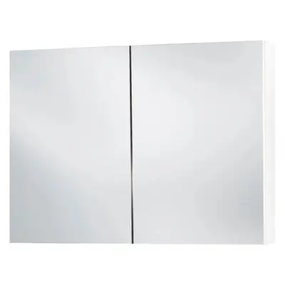 Sanisupreme Malmo spiegelkast 80x66x13cm 2 deuren met spiegel MDF Wit Hoogglans bij SaniSupreme