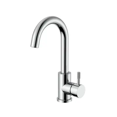 SaniSupreme Wastafelkraan Stria Cold-start Chroom PVD-Gecoat bij SaniSupreme