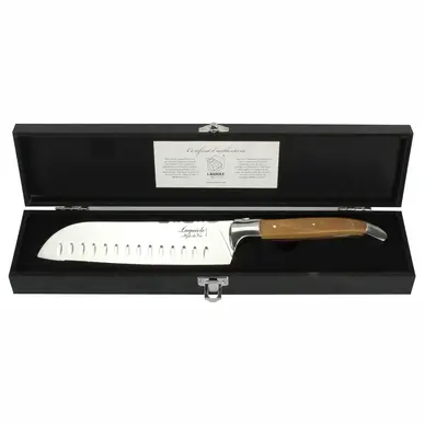 Santokumes Laguiole Style de Vie Luxury Line Olijfhout bij Kookexpert