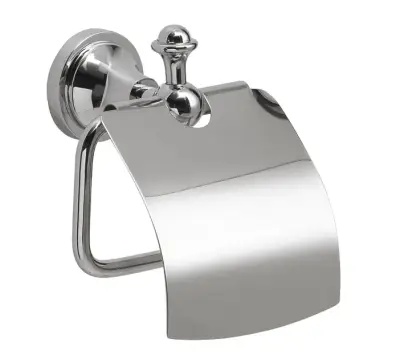 Sapho Gedi Nevis - Toiletrolhouder met deksel, chroom NV2513 bij Sanitino