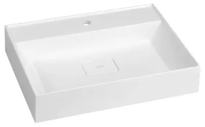 Sapho Godiva - Wastafel 58x44 cm, zonder overloop, kraangat, wit GU058 bij Sanitino