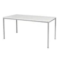 Schaffenburg Domino Basic vergadertafel aluminium frame krijtwit blad 160 x 80 cm bij 123inkt.nl