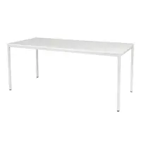 Schaffenburg Domino Basic vergadertafel wit frame krijtwit blad 180 x 80 cm bij 123inkt.nl