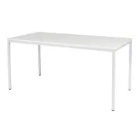 Schaffenburg Domino Basic vergadertafel wit frame krijtwit blad 160 x 80 cm bij 123inkt.nl