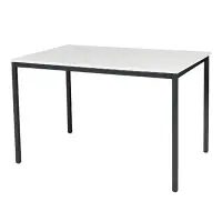 Schaffenburg Domino Basic vergadertafel zwart frame krijtwit blad 120 x 80 cm bij 123inkt.nl
