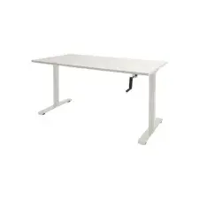 Schaffenburg Slinger Zit-Sta Bureau 120 x 80 cm Wit bij Office1