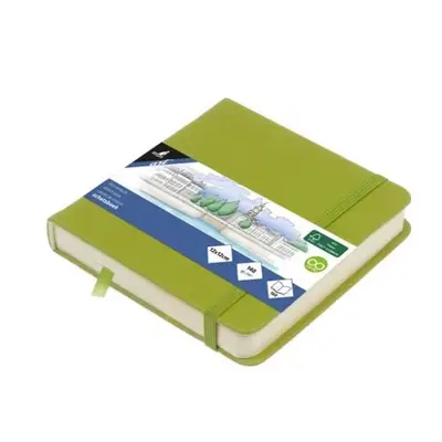 Schetsboek lime groen 80 vel 140 grams roomwit bij Art en Hobby