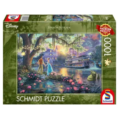 Schmidt Thomas Kinkade Disney Dreams De Prinses en de Kikker (1000 stukjes) - Puzzel bij De Spelletjes Vrienden