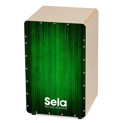 Sela SEL053 Cajon Varios Green bij VDS Instrumenten