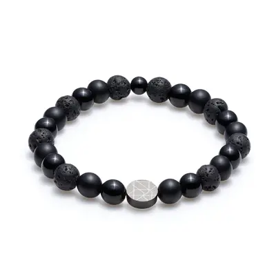 Sem Lewis 8mm Piccadilly South Kensington Armband SL220025 (Lengte: 16.50-17.50 cm) bij Brandfield