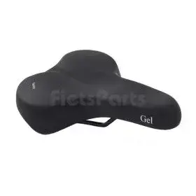 Semi-Sportief Fietszadel Selle San Remo Varese Gel Unisex Zwart (Z. Strop) bij FietsParts