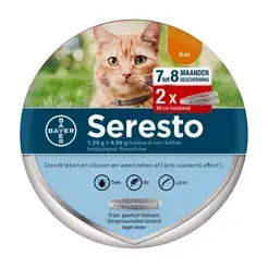 Seresto Band Kat Vlooien- en Tekenband 2 stuks bij Petfooddiscount