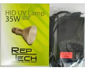 Set Ballast 35W & RepTech HID lamp 35W bij Blue Lagoon