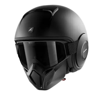 Shark Street Drak Blank Mat Black KMA bij Termaat Motoren