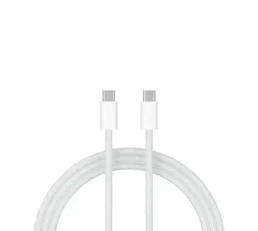 ShieldCase® USB-C naar USB-C kabel voor iPhone modellen 1 Meter (wit) bij GSMPunt accessoires / Phone-Factory