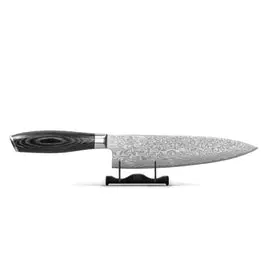 Shinrai Knives - Damast Pakka Wood Koksmes 20 cm bij Kookgigant