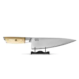 Shinrai Knives - Hikari Damascus Koksmes 20 cm bij Kookgigant