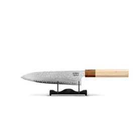 Shinrai Knives - Kirameki Damascus Santoku mes 18 cm bij Kookgigant