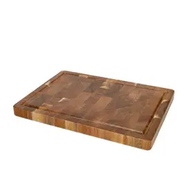 Shinrai Knives - Luxe Snijplank Acaciahout - Kopshout - 35 × 25 × 2.5 cm bij Kookgigant