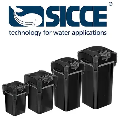 Sicce Whale Extern filter zwart bij Ocean Store (zeeaquarium-winkel.nl)
