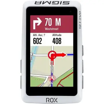 Sigma fietscomputer ROX 12.1 EVO GPS White Basic bij Fietsonline