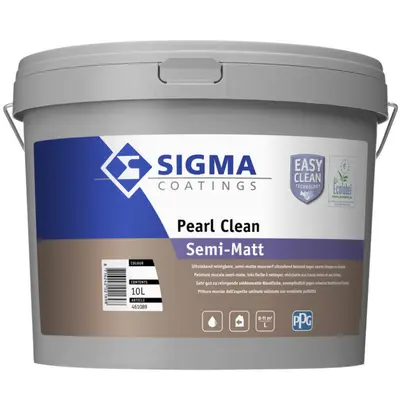 Sigma Pearl Clean Semi-Matt - Afwasbare muurverf bij Verfwinkel.nl