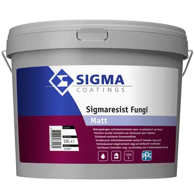 Sigma Sigmaresist Fungi Matt - Matte Schimmelwerende Muurverf bij Verfwinkel.nl