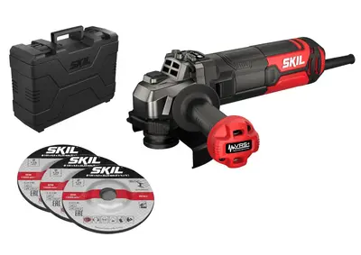 SKIL AG1E9151GB Haakse slijper met variabele snelheid 125mm 1010W in koffer bij Toolnation