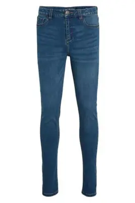 skinny jeans blauw bij Wehkamp