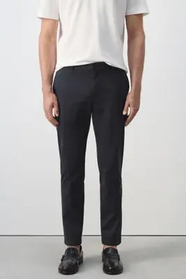 slim fit chino - marine bij Wehkamp