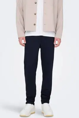 slim fit chino ONSMARK marine bij Wehkamp