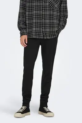 slim fit chino ONSMARK zwart bij Wehkamp
