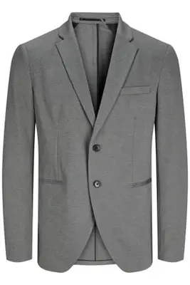 slim fit colbert JPRJAXON grijs bij Wehkamp