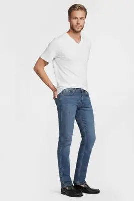 slim fit jeans blauw bij Wehkamp