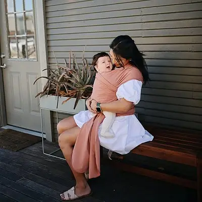 Sling Draagzak Draagdoek voor je Baby en Peuters - Cedar bij Ekobebe