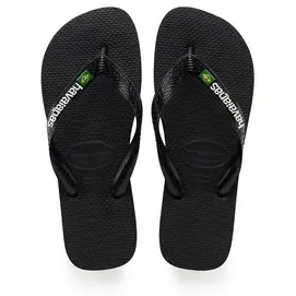 Slipper Havaianas Brasil Logo Black Black bij Slippers.nl