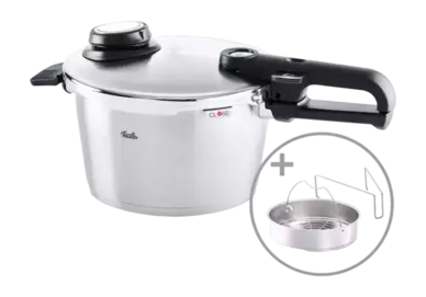 Snelkookpan Fissler Vitavit Premium Met Inzet 4.5L bij Kookexpert