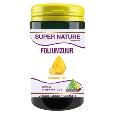 SNP Foliumzuur 400 mcg 50 tabletten bij Superfoodstore
