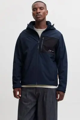 softshell jas - donkerblauw bij Wehkamp