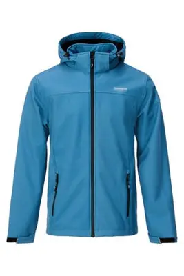 softshell jas Eldgrim blauw bij Wehkamp