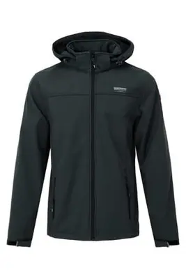 softshell jas Eldgrim donkergroen bij Wehkamp