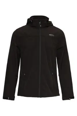 softshell jas Eldgrim zwart bij Wehkamp