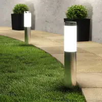Solar priklamp | London | 3000K | 12 lumen | RVS | 2 stuks bij 123led
