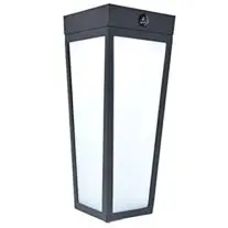 Solar sokkellamp RGB zwart + bewegingssensor bij Lampidee
