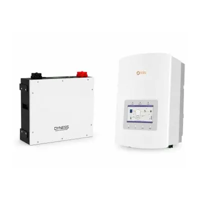 Solis 3,6 kW hybride omvormer + Dyness DL5.0C 5,12 kWh thuisbatterij bij Thuisaccu Webshop