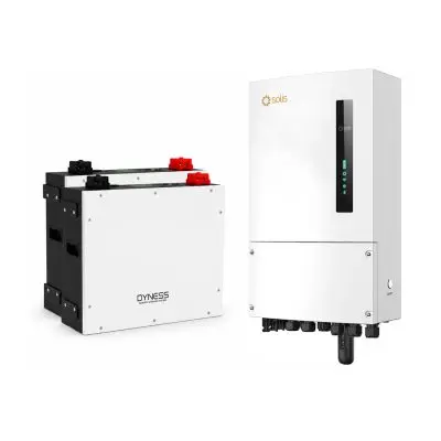 Solis 6 kW hybride omvormer + 2 x Dyness DL5.0C 5,12 kWh thuisbatterij bij Thuisaccu Webshop