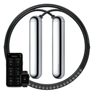 Springtouw - SmartRope LED - Chrome / M bij Betersport