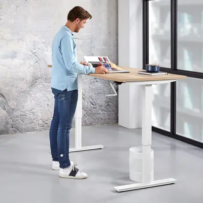 Sta Zit bureau slinger verstelbaar tot 117 cm bij De Kantoormeubelshop