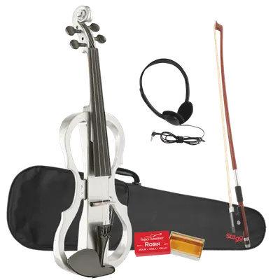 Stagg EVN X-4/4 WH Elektrische viool wit bij Music All In